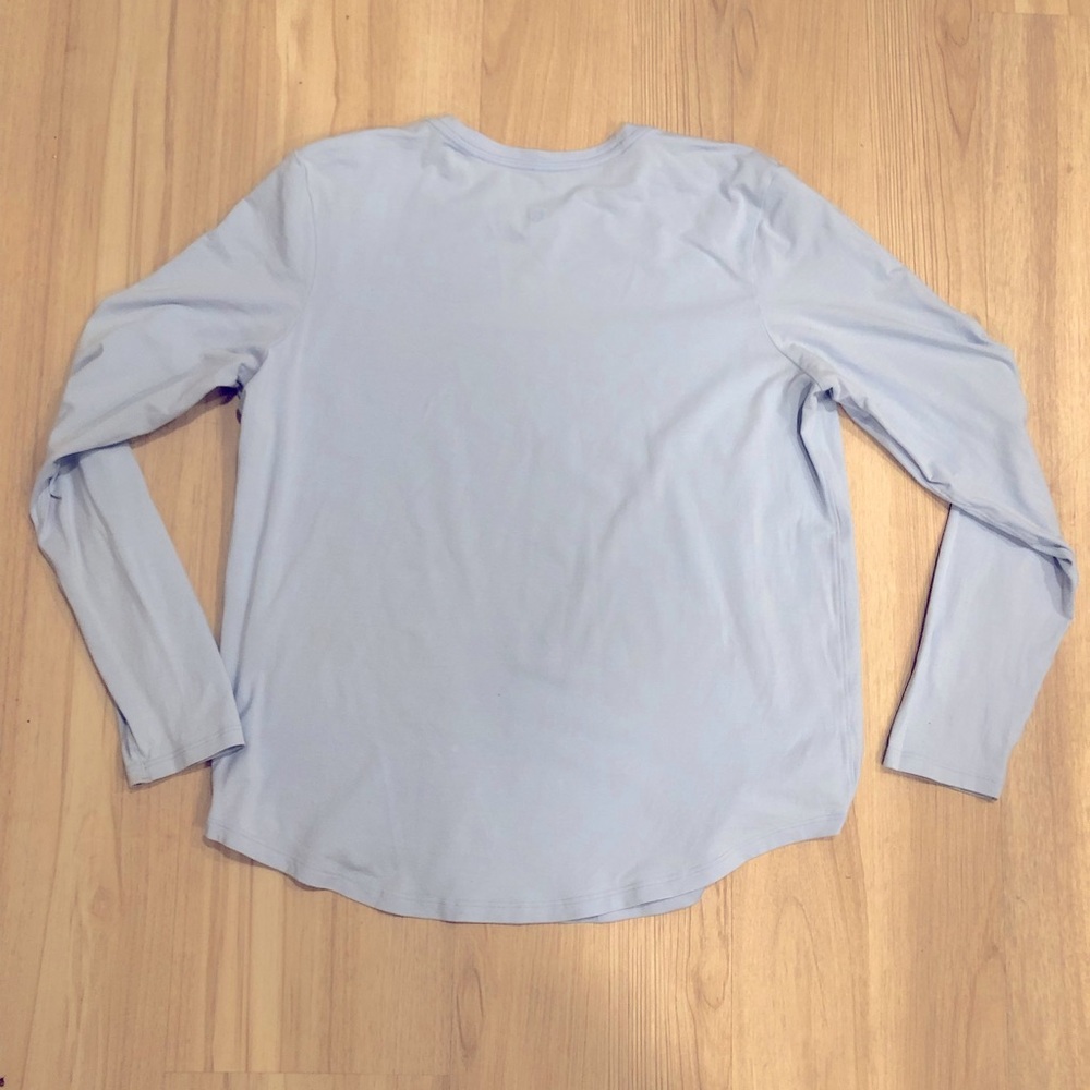 Lululemon baby blue Long Sleeve - Minor coffee stains! Offer up!